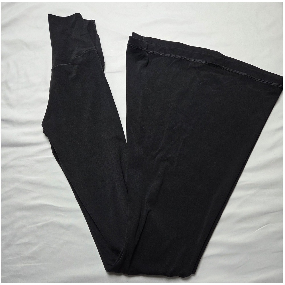OFFLINE by Aerie Real Me Super Flare Leggings Black Crossover High Rise XS